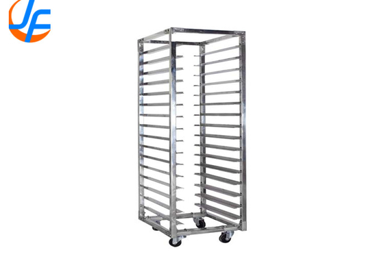 RK Bakeware จีน อลูมิเนียม Bakery baking tray รถขนส่งสแตนดอล์ดสูง knocked down baking tray rack
