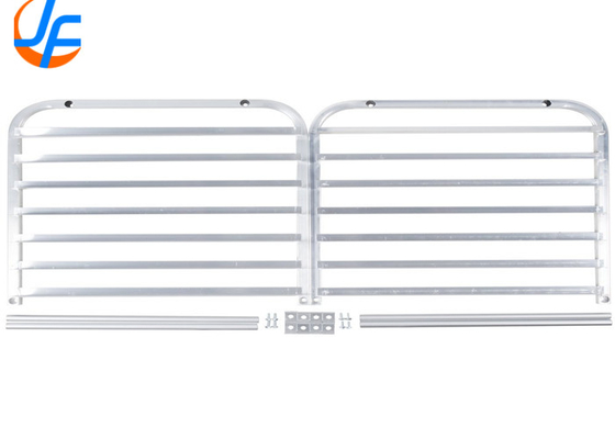 RK Bakeware จีน อลูมิเนียม Bakery baking tray รถขนส่งสแตนดอล์ดสูง knocked down baking tray rack