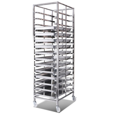 RK Bakeware China-Z Frame Nesting Stainless Steel Baking Trolley รถขนมเตาอบคู่ สําหรับร้านขนมปลีก