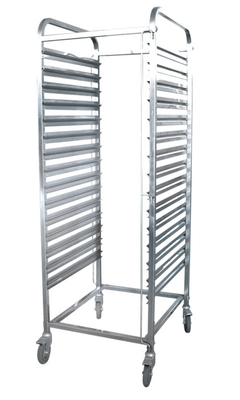 RK Bakeware China-Z Frame Nesting Stainless Steel Baking Trolley รถขนมเตาอบคู่ สําหรับร้านขนมปลีก