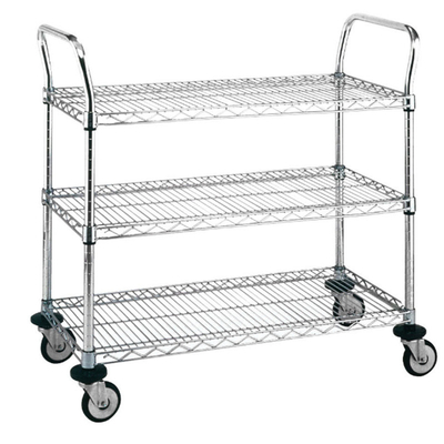 RK Bakeware China Foodservice 18&quot; X 24&quot; X 38&quot; Metro สามชั้นรถกระบะสแตนเลส