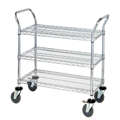 RK Bakeware China Foodservice 18&quot; X 24&quot; X 38&quot; Metro สามชั้นรถกระบะสแตนเลส