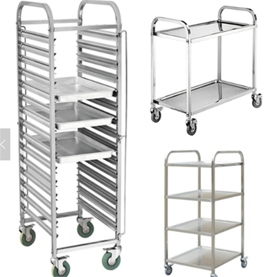 RK Bakeware China Foodservice NSF Restaurant Gn1/1 Bakery Food Trolley/Mobile Stainless Steel Trolley รถขนของอาหาร/รถขนของสแตนเลส