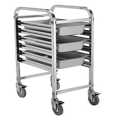 RK Bakeware China Foodservice NSF Restaurant Gn1/1 Bakery Food Trolley/Mobile Stainless Steel Trolley รถขนของอาหาร/รถขนของสแตนเลส