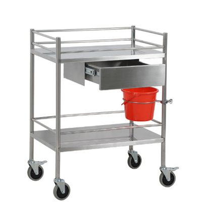 RK Bakeware จีน โรงพยาบาลการแพทย์ Dressing โต๊ะรถสแตนเลส โต๊ะรถศัลยกรรมที่มีตู้