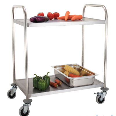 RK Bakeware China Foodservice NSF รถขนส่งสแตนเลสพร้อมล้อ การจัดการง่าย รถขนส่ง