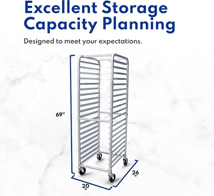 Rk Bakeware China Foodservice 36527 Commercial 20 Tier อลูมิเนียมแผ่นกระทะ Rack Bun Pan Rack