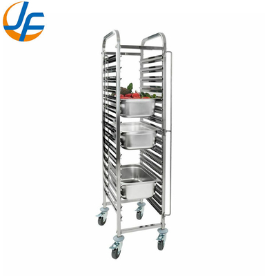 Rk Bakeware China-Z Frame 20 Pan End Load Stainless Steel Nesting Trolley Bun Sheet Pan Rack - ประกอบ
