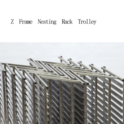 Rk Bakeware จีน-สแตนเลส โบเกอรี่ผลิตสําหรับ Z Frame Nesting Rack Trolley